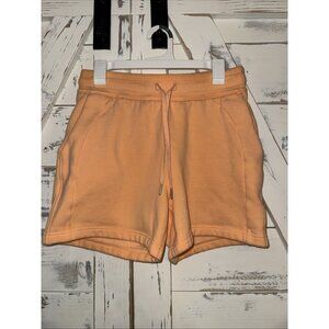 lululemon Orange women’s sweat shorts size 8 Thick Excellent condition